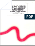 Ernesto de Martino - Scritti Minori Su Religione Marxismo E Psicanalisi