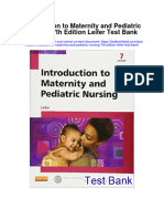 Introduction To Maternity and Pediatric Nursing 7th Edition Leifer Test Bank