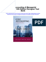 Instant Download Cost Accounting A Managerial Emphasis 14th Edition Horngren Test Bank PDF Full Chapter