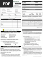 Admissions Form FIT Rev1