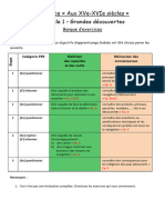 Histoire - 7-8H - XVe Et XVIe - M1 - Grandes Decouvertes - Correctif