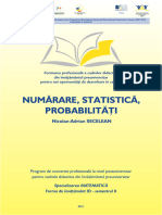 Matematica II - Numarare, Statistica, Probabiltati