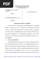 County V TH Order Doc 50