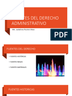 Fuentes Del Derecho Administrativo: MA. Jackelinne Piccinini Otten