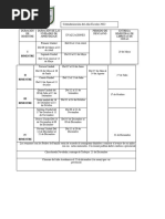 Calendarización Del Año Lectivo