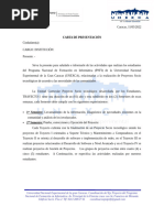 Carta de Presentacion Lista