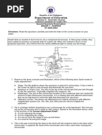 Grade 7 - Science - 2nd Quarter Test