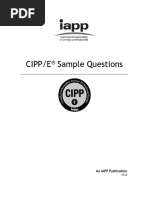 CIPPE SampleQuestions v5.0