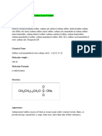 Sodium Lauryl Sulphate BP