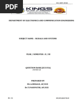 EC3354 Signals and Systems