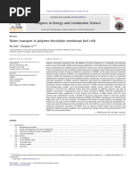 Water Transport in Polymer Electrolyte Membrane Fuel Cells