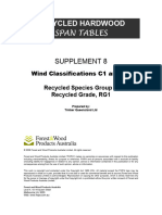 Recycled Span Tables Supplement 8