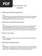 Typo Notes MS WORD For Class 11