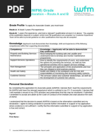 IWFM Associate Grade Declaration Form