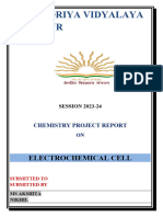 Chemistry Project On Electrochemical Cell