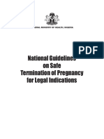 National Guidelines On Safe Termination of Pregnancy