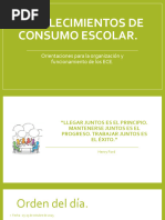 Establecimientos de Consumo Escolar