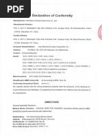 Declaracion de Conformidad Ecg