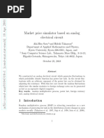 Market Price Simulator Based On Analog Electrical Circuit