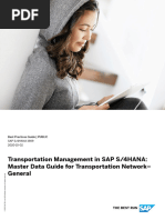 TM in SAPS4HANA MasterDataGuide TransportationNetwork General