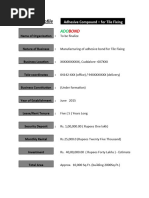 ADOBOND - New Adhesive Unit Project Report