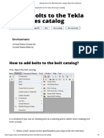 Adding Bolts To The Tekla Structures Catalog - Tekla User Assistance