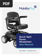 Quick-Split Power Wheelchair Manual