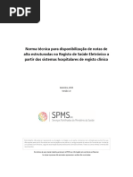 Norma Técnica para Disponibilização de Notas de Alta Estruturadas No RSE A Partir Dos Sistemas Hospitalares de Registo Clínico