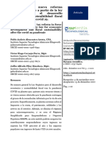 Análisis de La Nueva Reforma Tributaria Vigente A Partir de La Ley Orgánica para El Desarrollo Económico y Sostenibilidad Fiscal Tras La Pandemia Covid 19.