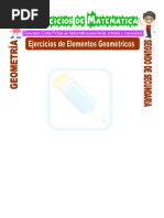 Ejercicios de Elementos Geométricos para Segundo de Secundaria