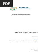 Amharic ASR Project Proposal