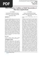 Effect of Boundary Conditions On Modal Characteristics of