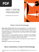 UNIT-1 SOCIAL PSYCHOLOGY-Sarthak Patidar.