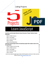 5 JavaScript Coding Projects