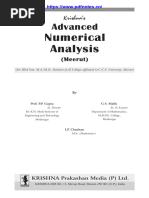 Advanced Numerical Analysis (Prof. P.P. Gupta, G.S. Malik, J.P. Chauhan)