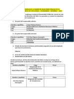 Acta de Transferencia de La Unidad de Relaciones Públicas de La Municipalidad Distrital de Coyllurqui