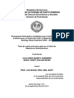 TESIS Presupuesto Participativo Estrategias para El Fortalecimiento de La Democracia y El Desarrollo Local La Experiencia de Santo Domingo Oeste