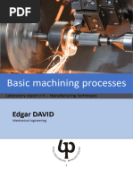 Basic Machining Processes Report