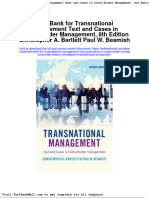 Test Bank For Transnational Management Text and Cases in Cross-Border Management, 8th Edition Christopher A. Bartlett Paul W. Beamish