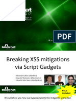 Breaking XSS Mitigations Via Script Gadgets BHUSA