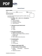 Examen de Proceso Ii - Bioseguridad