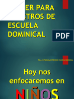 Taller para Maestros de Escuela Dominical