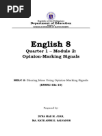 English-8-Q2-MODULE-2-Week-2-Using Opinion-Marking Signals - FINAL