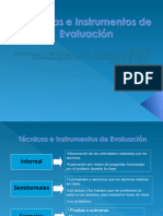 T E9cnicas e Instrumentos de Evaluaci F3n