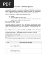 C Notes 2 - Number System