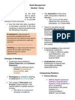 Retail Management Module 1 Notes