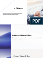 Estudo de Caso Diabetes Mellitus Apresentação