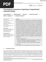 WIREs Comput Mol Sci - 2020 - Outeiral - The Prospects of Quantum Computing in Computational Molecular Biology