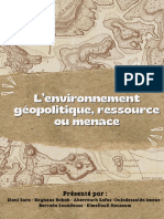 L'environnement Géopolitique, Ressource Ou Menace