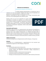 TDR Coordinador General de Proyecto Cecodii Alta Verapaz y Chiquimula